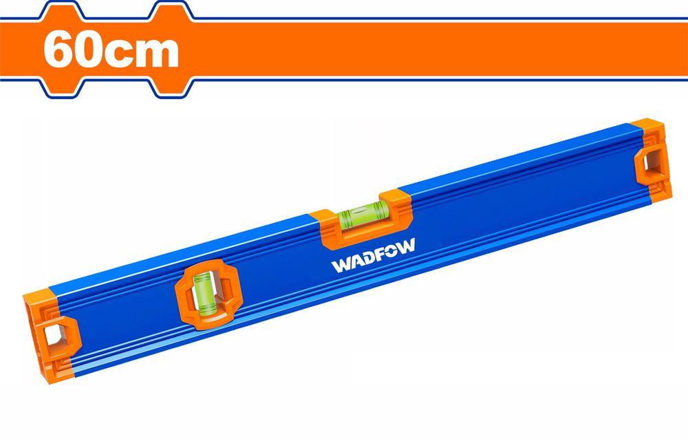 Строительный алюминиевый уровень WADFOW WSL2G60 60 см