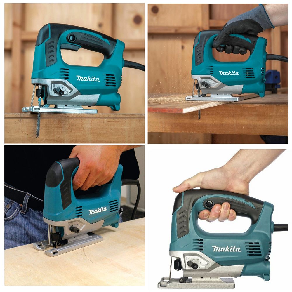 Электрический лобзик Makita 0,65 кВт с маятниковым ходом, в кейсе JV0600K