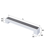 Конвектор напольный Royal Thermo STEP-80/180/1300-1-N-WT-LG-NA