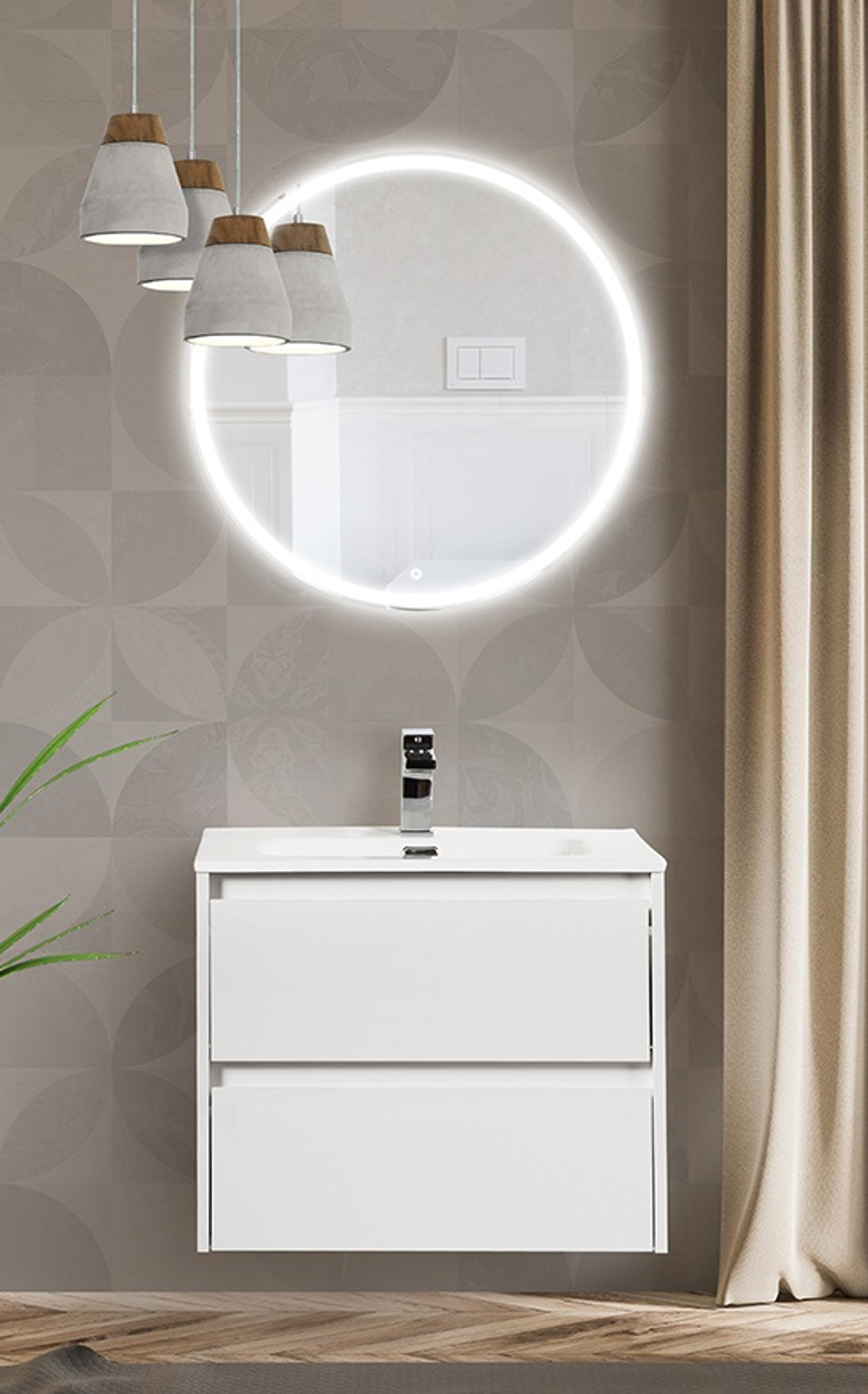 Тумба подвесная под раковину BelBagno KRAFT-600-2C-SO-BO