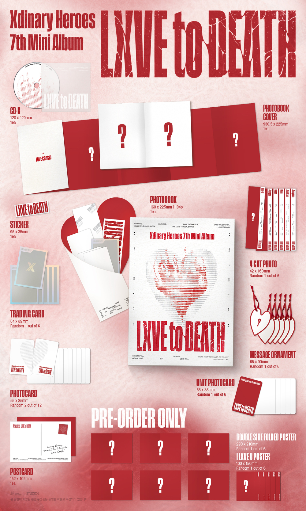 Альбом Xdinary Heroes - 7th Mini Album [LXVE to DEATH]