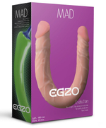 Двусторонний фаллоимитатор из cyberskin Mad Pepper - 46 см. (Цвет: телесный)
