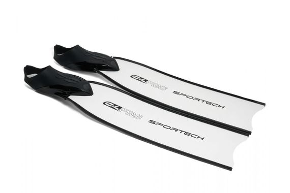 Ласты C4 Carbon Sportech Rubber FBG стеклопластик белый