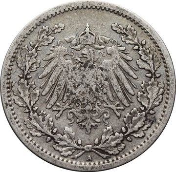 1/2 марки 1906 Германская империя "A"