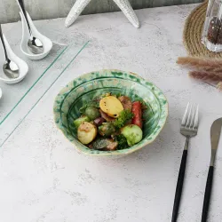 Салатник 500 мл 17,5*16 см h7,5 см Green Flower Frutti di Mare P.L. [1]