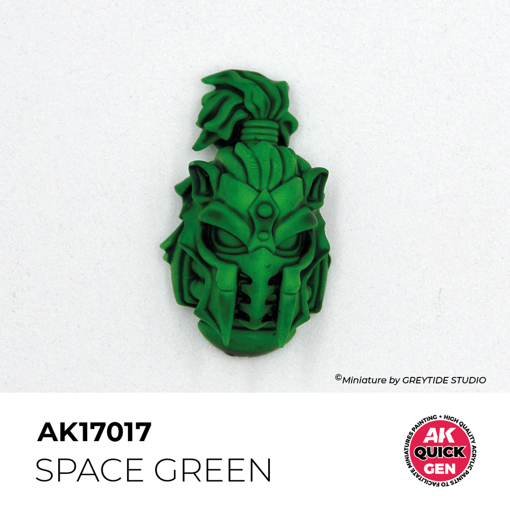 AK Interactive Space Green Quick Gen - контрастная акриловая краска, 18 мл
