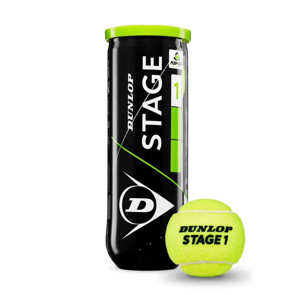 Детские теннисные мячи Dunlop Stage 1 Green 3B