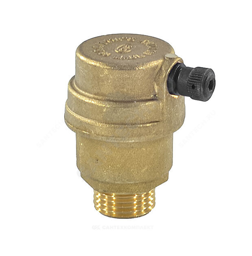 Воздухоотводчик автоматический латунь 500 Ду 15 Ру10 G1/2" НР прямой OR 0500.015