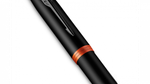 Перьевая ручка Parker IM Vibrant Rings Flame Orange, перо:F/M, цвет чернил: blue, в подарочной упаковке.