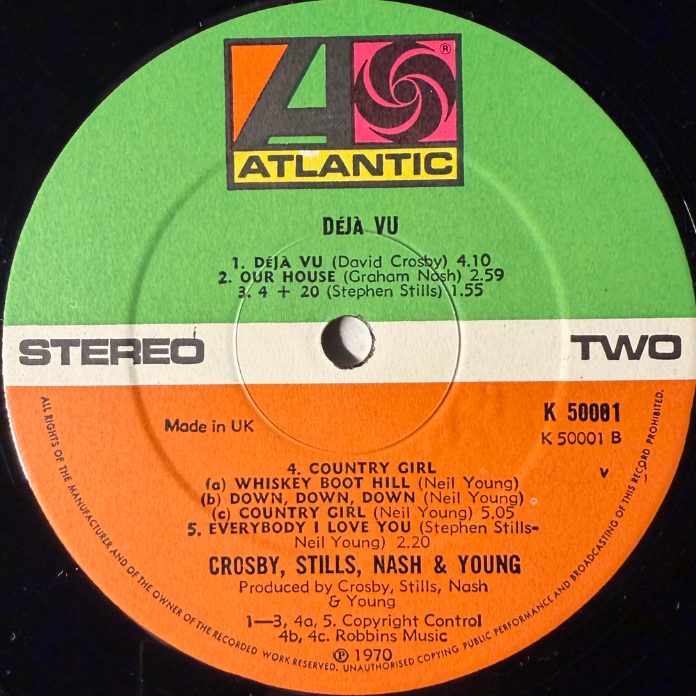 Crosby, Stills, Nash & Young ‎– Déjà Vu (Англия 1972г.)