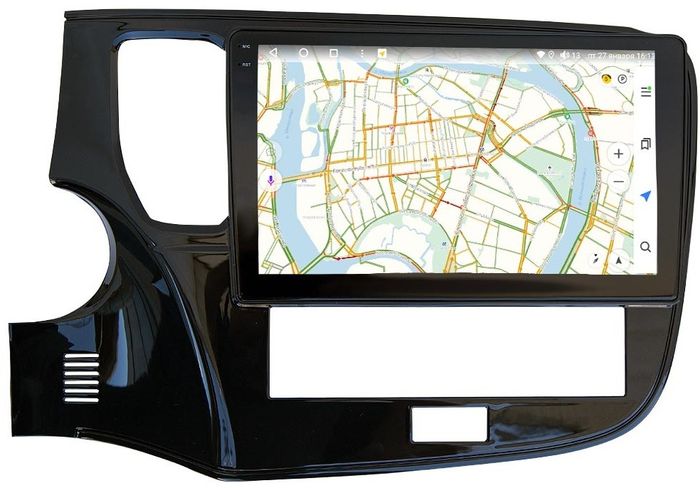 Магнитола для Mitsubishi Outlander 3 2019-2022 (прямоугольный климат) - Vaycar VA47-2005-2K на Android 13, Быстрая, 2K QLED, CarPlay, 4G SIM-слот