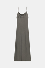 ДЛИННОЕ ПЛАТЬЕ НА БРЕТЕЛЯХ — ZARA