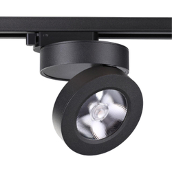 357987 PORT NT19 284 черный Светильник трековый однофазный трехжильный IP20 LED 3000К 12W 220V GRODA