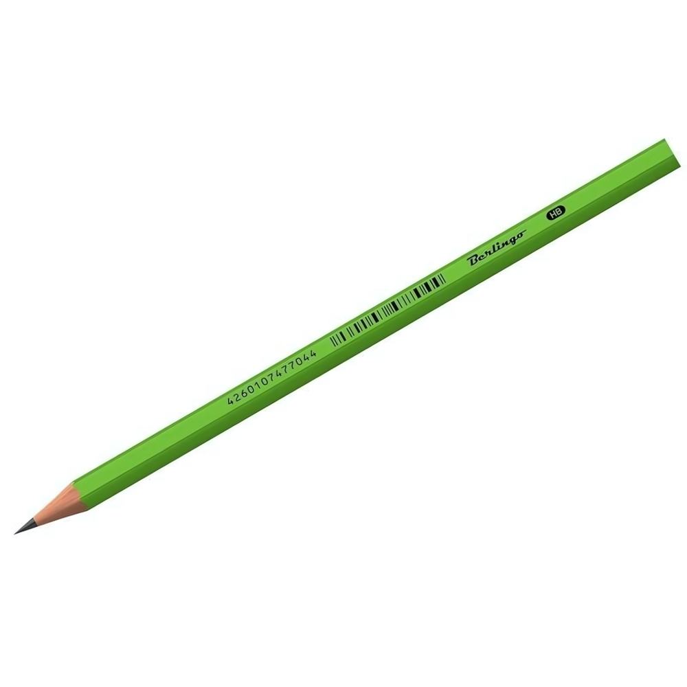 Карандаш ч/г,HB, заточен., пластиковый "Office soft" (Berlingo)