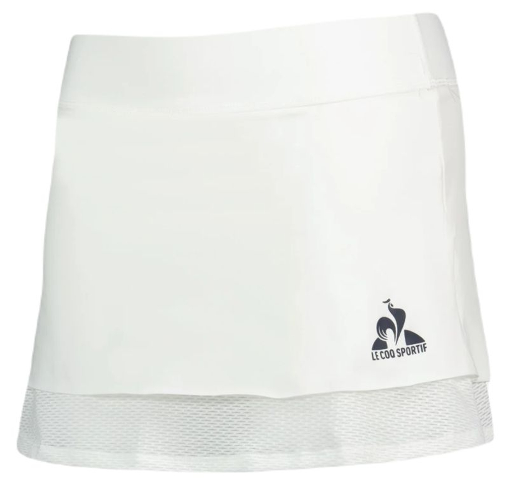 Женская теннисная юбка Le Coq Sportif Tennis Pro Skirt — new optical white