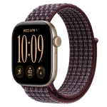 Умные часы Apple Watch Series 12 GPS, 42mm, Light Gold Aluminum Case with Burgundy Plaid Sport Loop