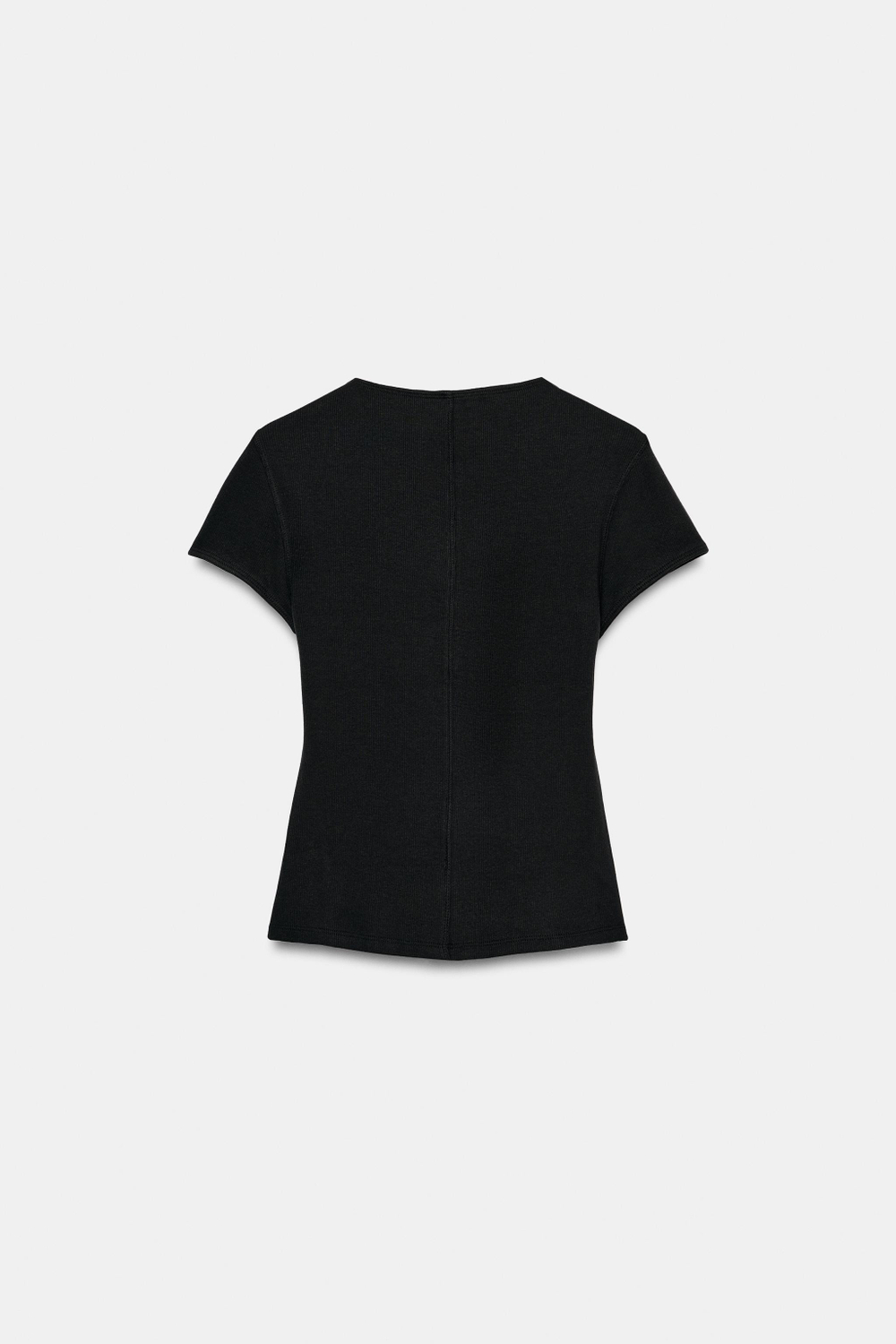 ФУТБОЛКА В РУБЧИК НА ПУГОВИЦАХ — ZARA