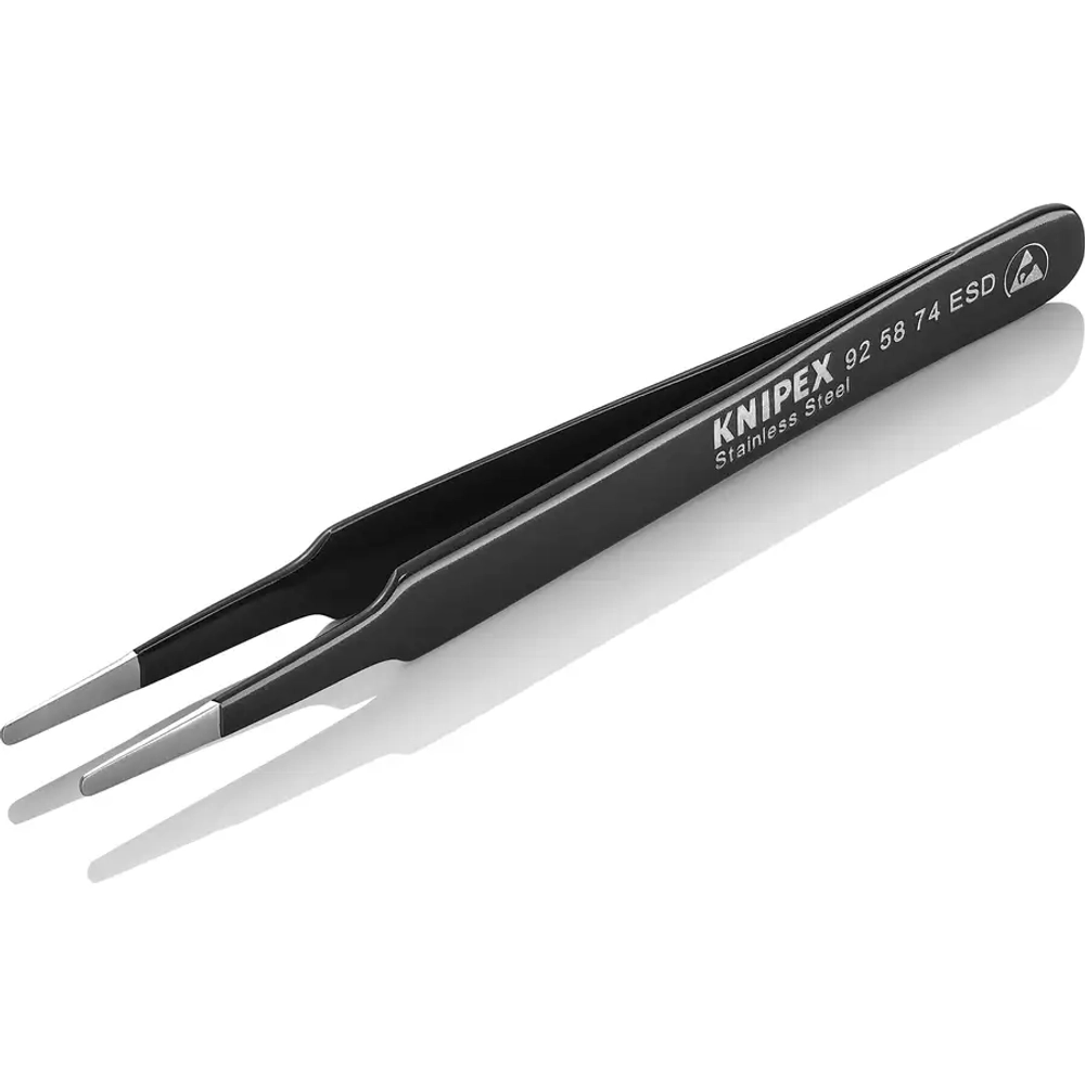 Пинцет для прецизионных работ, антистатический 120 мм Knipex 92 58 74 ESD