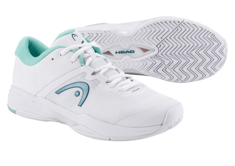 Женские теннисные кроссовки Head Revolt Evo 2.0 - white/turquoise