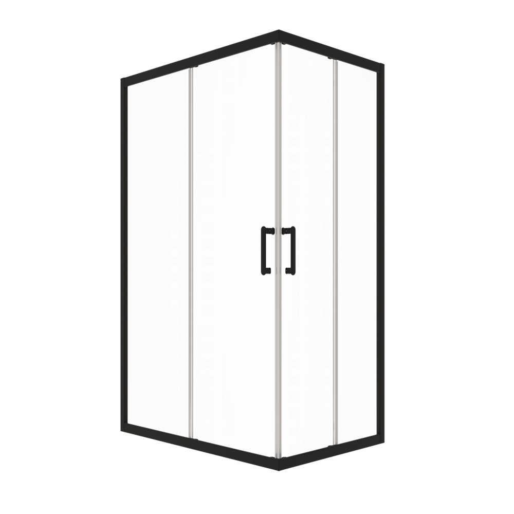 Душевая Ширма Triton Фикс-Блэк 120х90