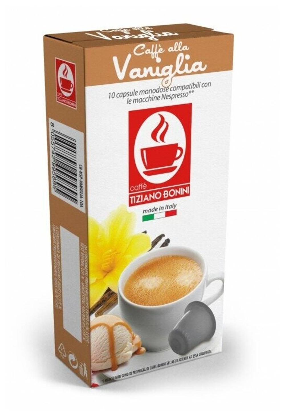 Кофе в капсулах Nespresso Bonini Ваниль, 10 шт