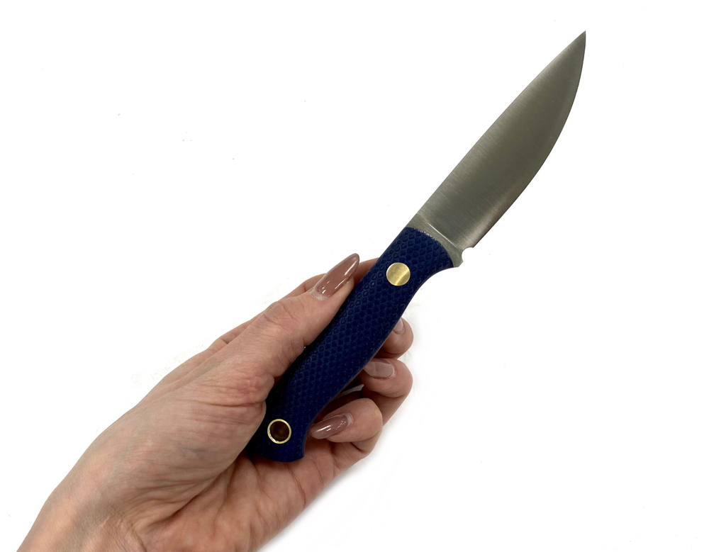Нож Small, N690 конв., микарта синяя, 232.1456