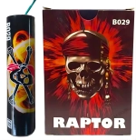 Петарды Raptor B029 от ТМ Волк — упаковка 3 шт., пиратский дизайн, 12 г флэш-пороха, яркий и громкий эффект.