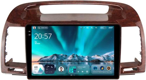 Магнитола для Toyota Camry 30 2001-2006 (рамка дерево 1) - Teyes CC4 монитор 9.2" 2K QLED на Android 14, Быстрейшая, Snapdragon 680, DSP, CarPlay, 4G SIM-слот