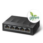 TP-Link LS1005G 5-портовый гигабитный настольный коммутатор, 5 гигабитных портов RJ45, настольный пластиковый корпус