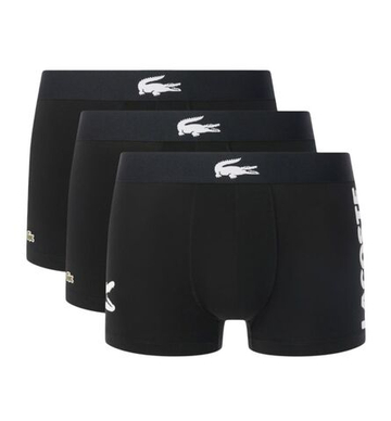 Мужские спортивные боксеры Lacoste Stretch Cotton 3P - black/black/black