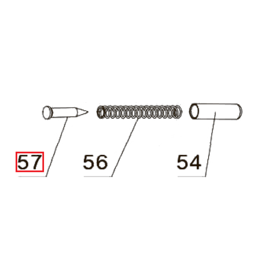 Купить Запчасть №57 для PAG-PC84. Стержень пружины ствола