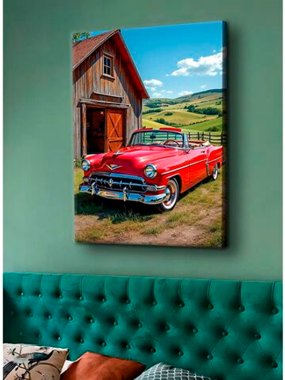 Картина "Chevrolet Bel Air", для интерьера 30х40см 1шт.