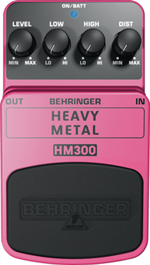 BEHRINGER HM300 - педаль эффектов 'Хэви Метал'-дисторшн