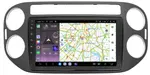 Магнитола для Volkswagen Tiguan 2011-2017 (рамка серая) - Kuberg OL-9908-2 QLed, Android 13, Быстрейшая, CarPlay, SIM-слот
