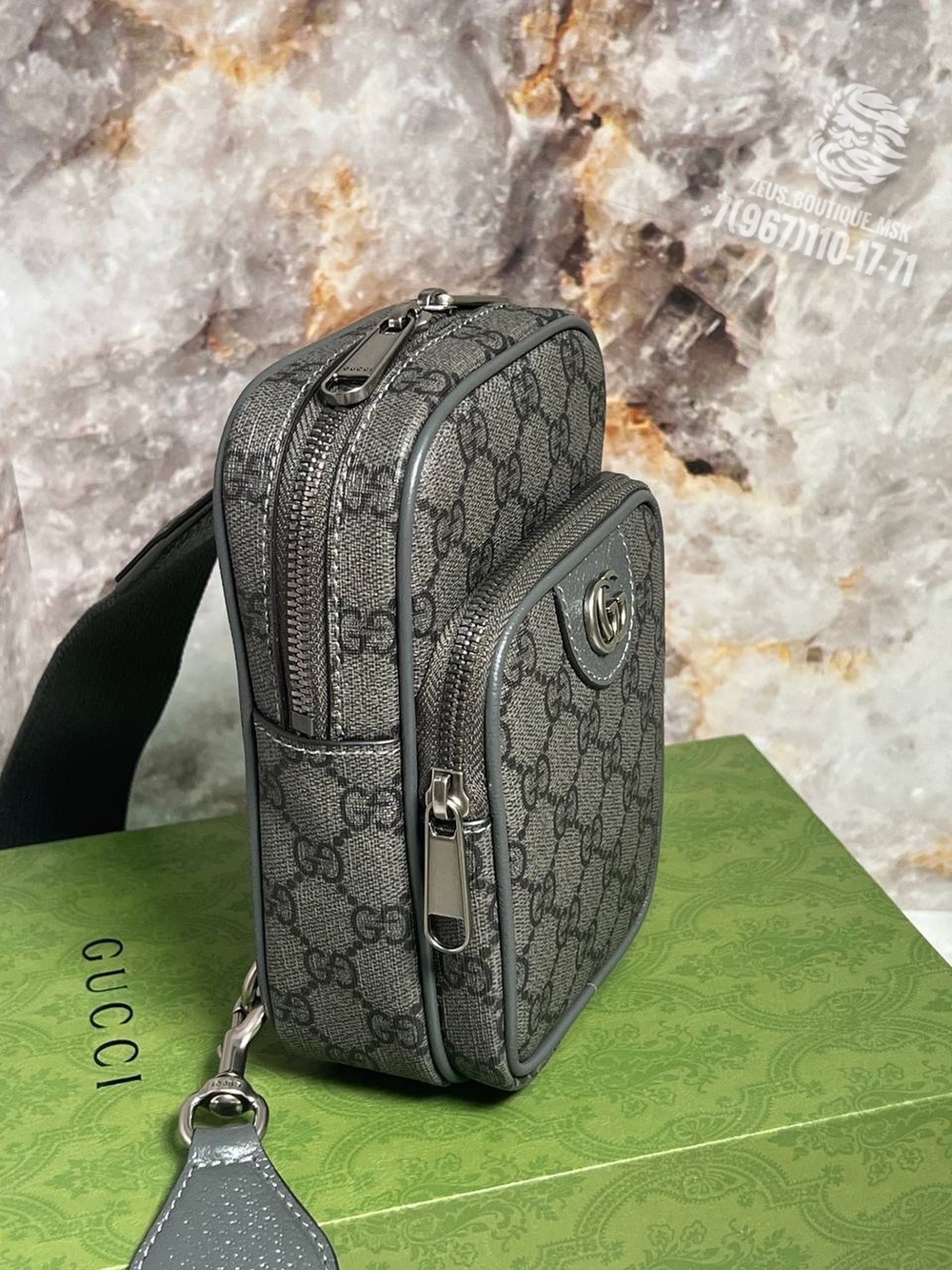 Нагрудная сумка-слинг Gucci