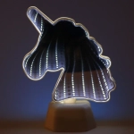 Светильник зеркальный «Единорог» 19*14см LED на батарейках
