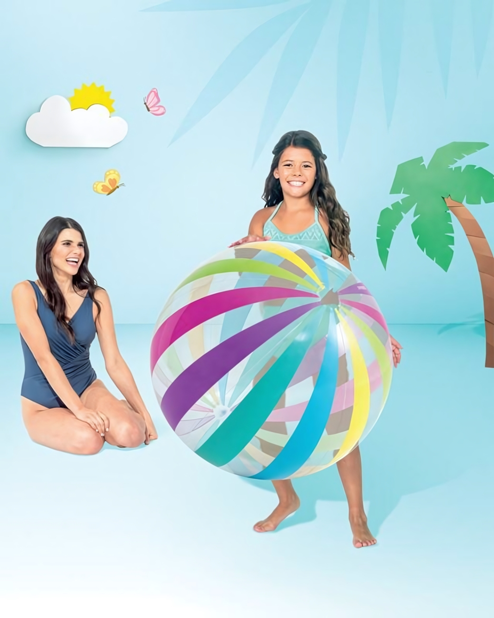 Мяч надув. пляжный 107 см Jumbo (Intex )