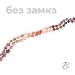 Нить бусин микс