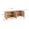 Сервант Beyla 180x70 см, массив дуба, дубовый шпон