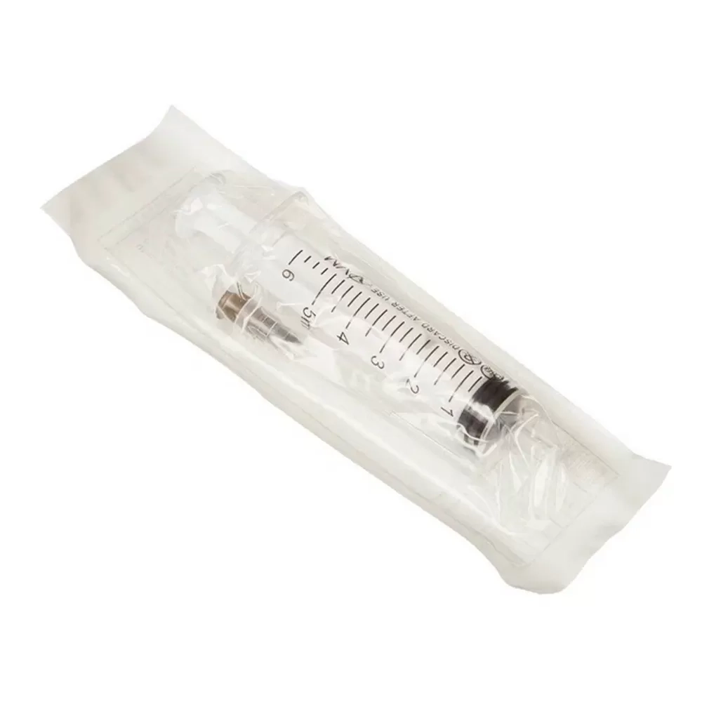 Шприц Vogt Medical 5,0 (6.0) мл трехкомпонентный с иглой 22G 0,7х40 мм LUER slip 100 шт цилиндр не по центру