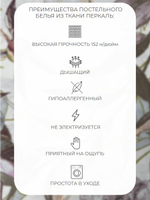 Комплект постельного белья 2-спальный, наволочки 70х70 Перкаль Хлопок Ромашки