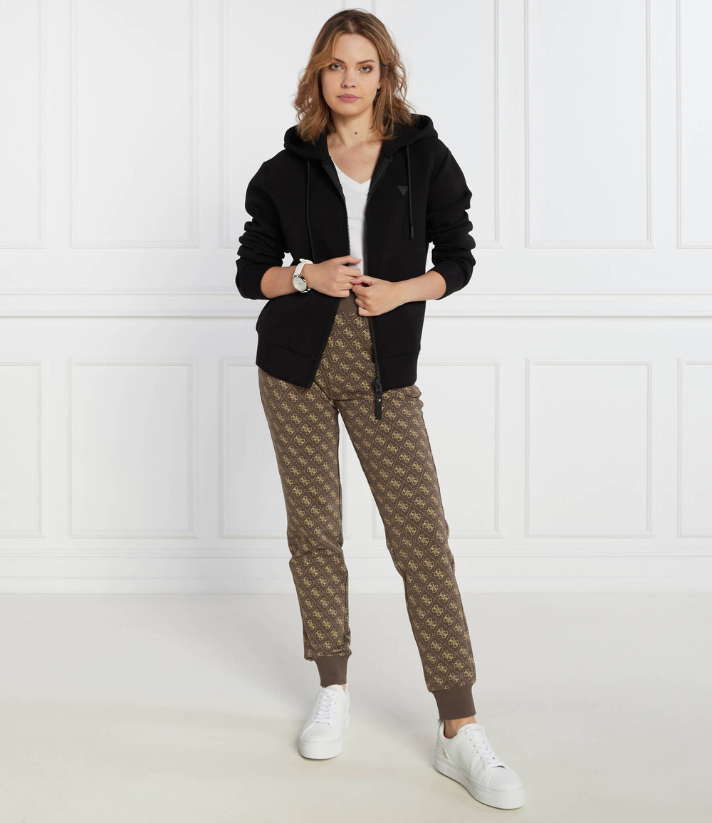 Худи ALLIE SCUBA HOODIE ZIP GUESS ACTIVE - черный(V3RQ11 K7UW2)