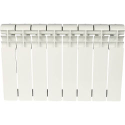 ROMMER Profi BM 350 (BI350-80-80-130)  8 секций радиатор биметаллический (RAL9016)