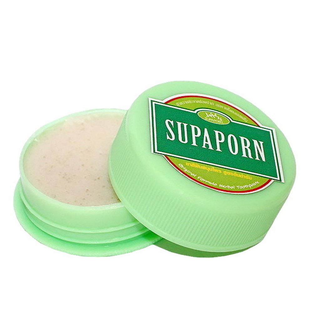 Зубная паста SupaPorn зеленые травы, 25 гр