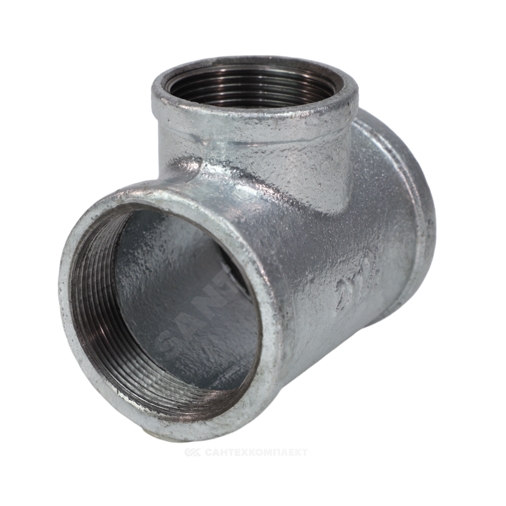 Тройник переходной чугун оц Ду 32х15 (1 1/4"х1/2") ВР/ВР Fittex PLUS