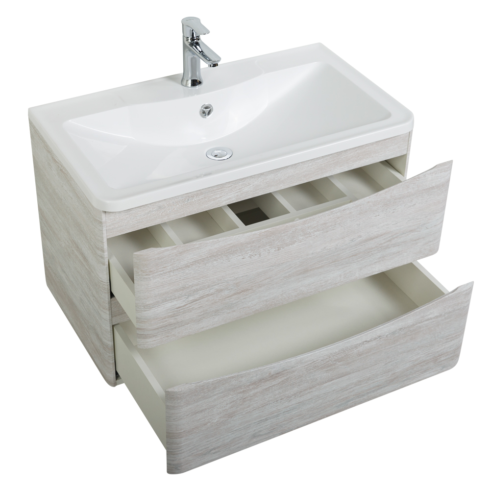 Мебель для ванной комнаты подвесная BelBagno ACQUA-900-2C-SO-RVB 90см Rovere Vintage Bianco