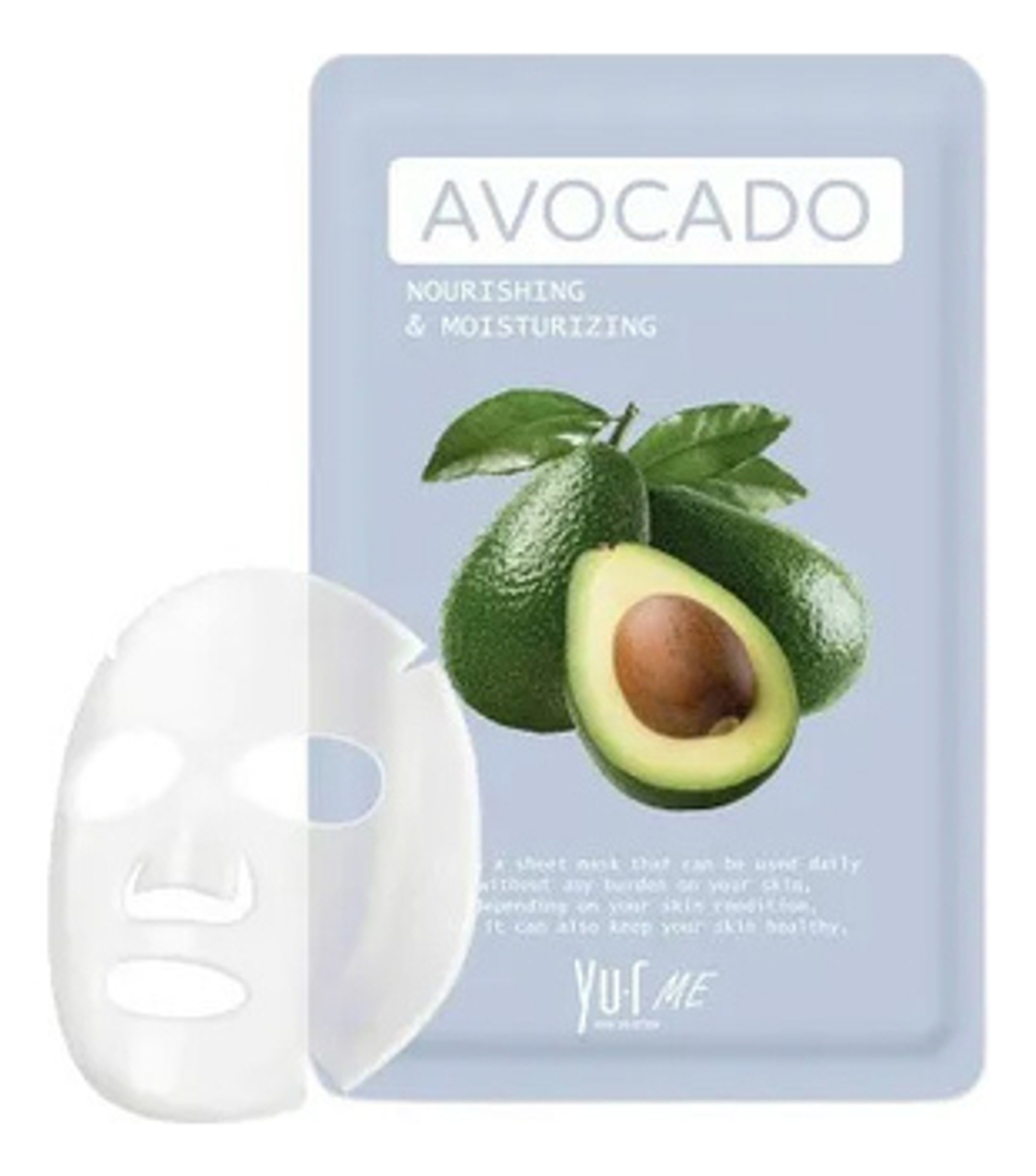 Маска для лица с экстрактом авокадо YU.R Me Avocado Sheet Mask