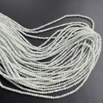 Бусины берилл зелёный А+ рондель граненый 2,3х1,8 мм