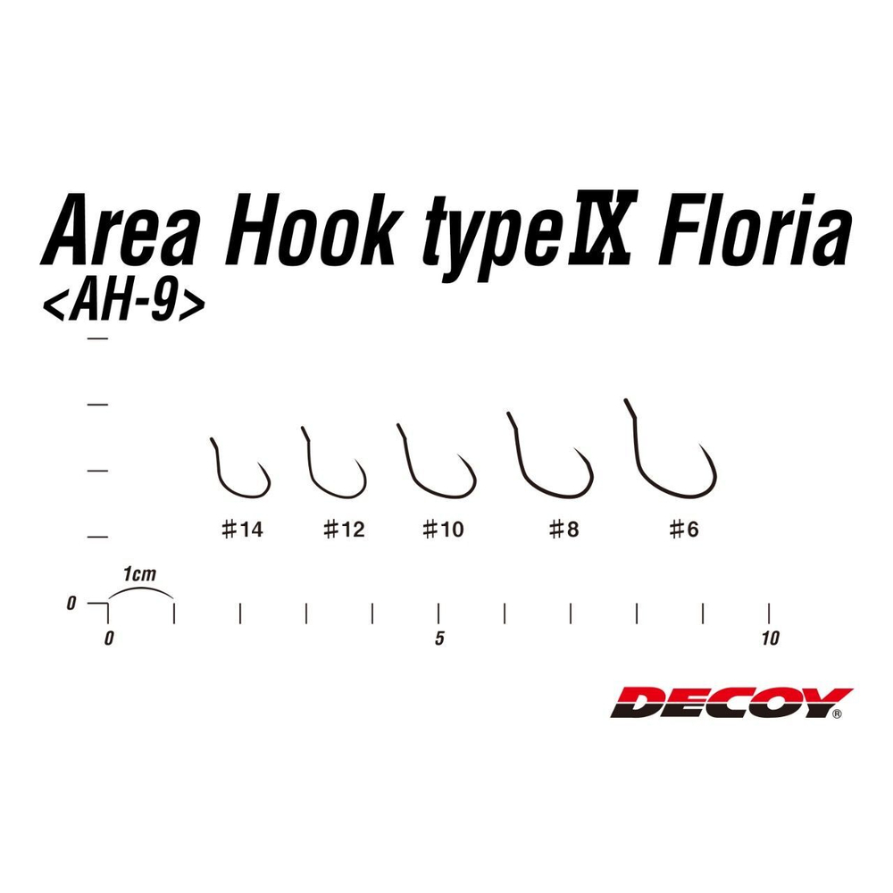 Крючок Decoy форелевый одинарный AH-9 Type IX #6 (в упаковке 8 штук)