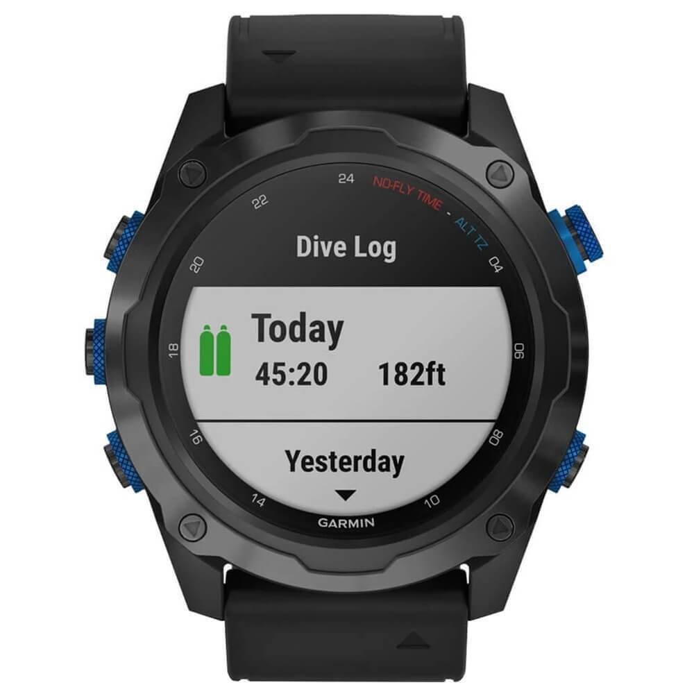 Умные часы Garmin Descent MK2I титановые с DLC-покрытием и черным ремешком 010-02132-11